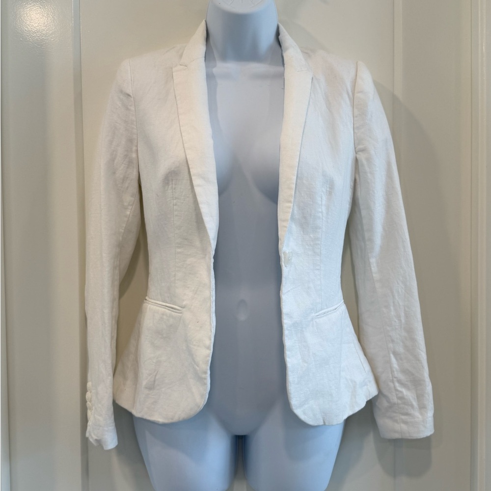 Elegant White Women's Blazer